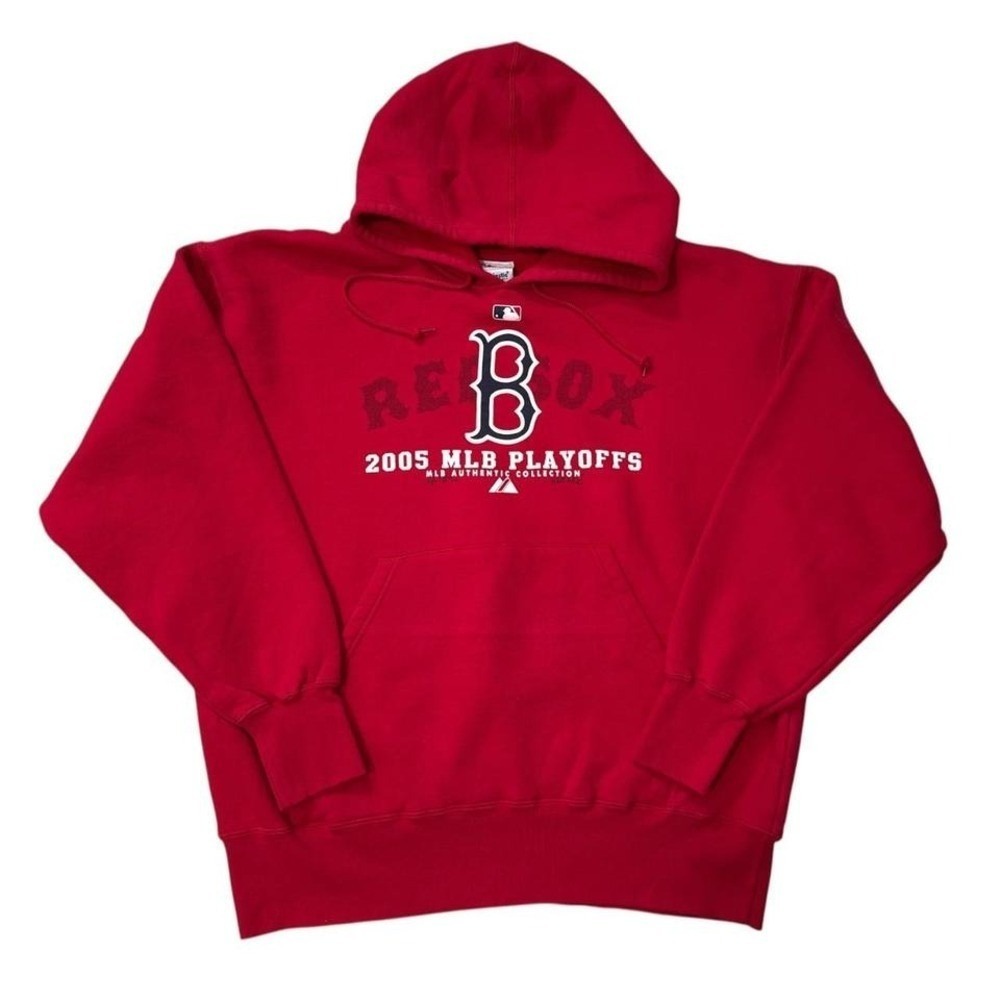 Red Boston Red Sox Hoodie w/ 2005 MLB‎ Playoffs Ligo Men's XL